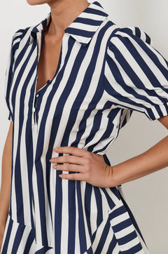 Asymmetric Drop Waist Dress