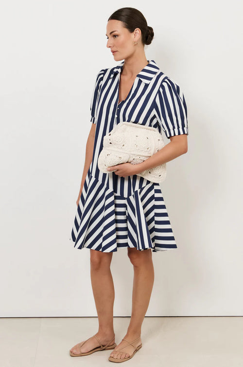 Asymmetric Drop Waist Dress