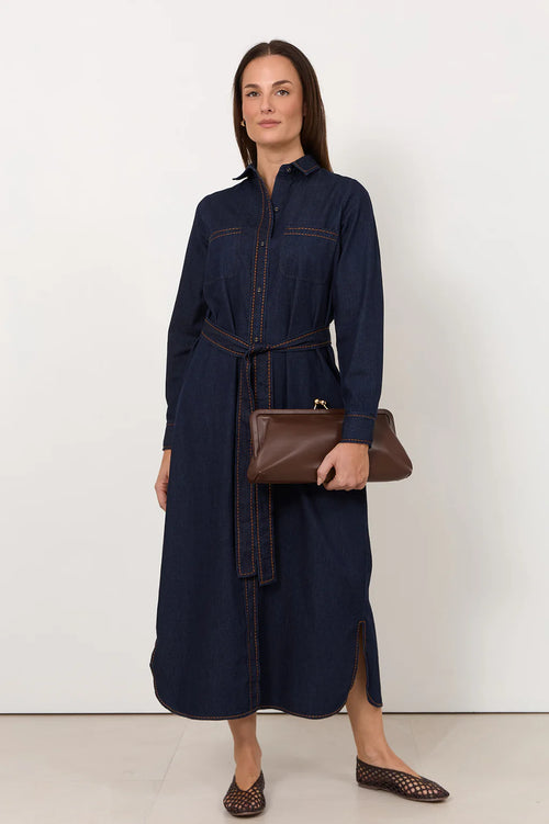 Petrina Denim Shirt Dress