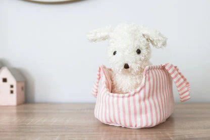 Marshmallow the Puppy & Carrier