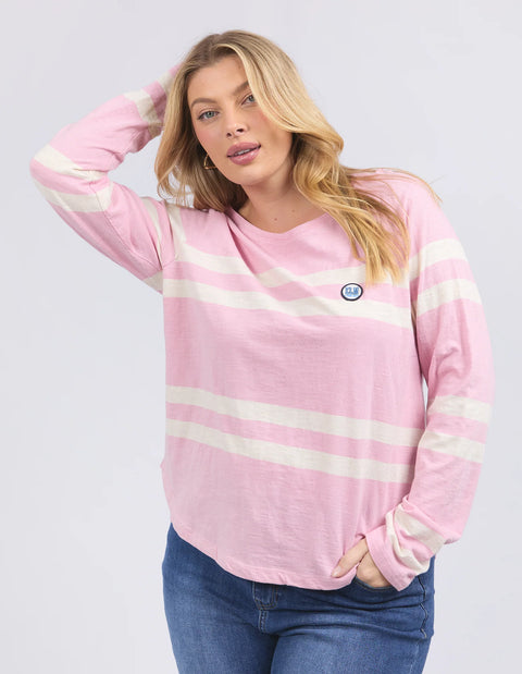 Allegra Long Sleeve Tee - Soft Pink