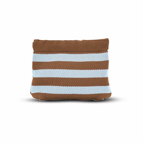 Dumpling Pouch - Sky Blue/Chocolate