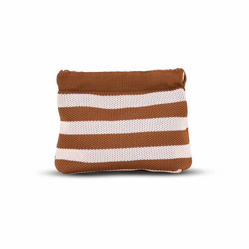 Dumpling Pouch - Brown/Pink