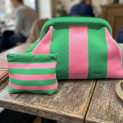 Dumpling Pouch - Pink/Green