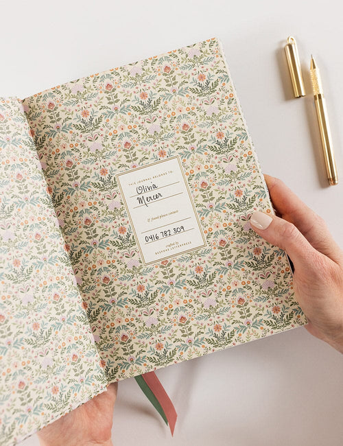 Linen Bound Journal - Bramblefloss