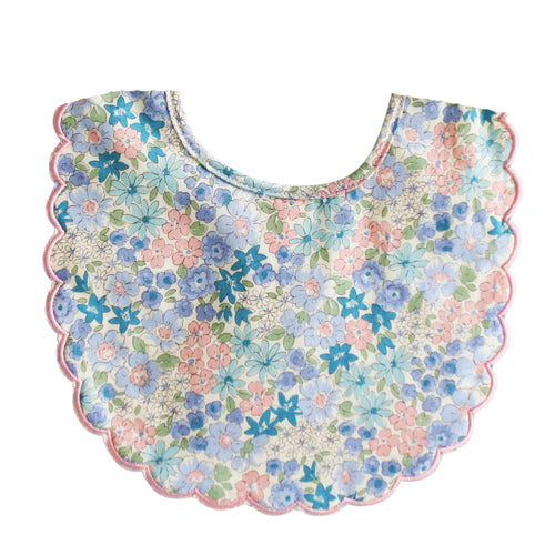 Scallop Bib - Lilly Blue