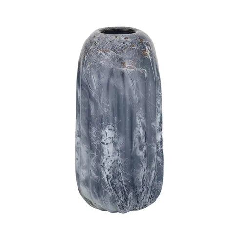 Blue Glass Vase 30cm