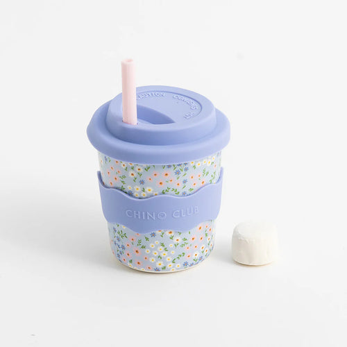 Blue Floral Kids Keep Cup