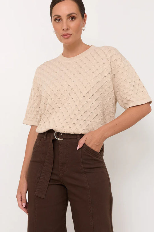 Adele Wide Leg Jeans - Chocolate