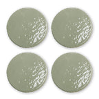 Cleo Sage Speckle Ceramic Coaster Set 4