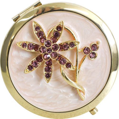 Compact Mirror - Flower