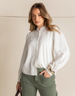 Eleanor Top - Vintage White