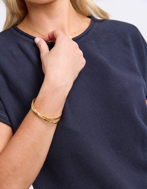Coral Dust Waffle Knit - Knit
