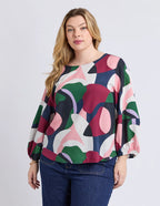 Ronja Top - Abstract Print