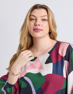 Ronja Top - Abstract Print