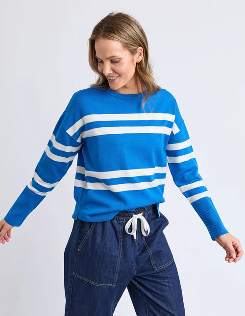 Allison Crew - Royal Blue Stripe