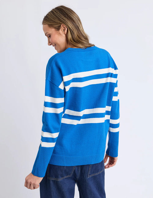 Allison Crew - Royal Blue Stripe