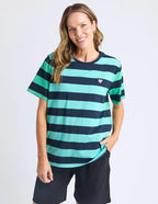 Eden Stripe Tee - Blue/Green