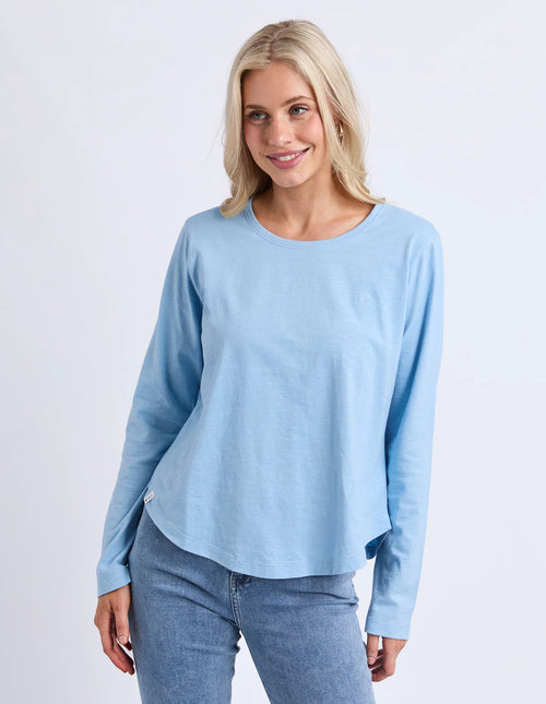 Everyday Long Sleeve Tee - Light Blue