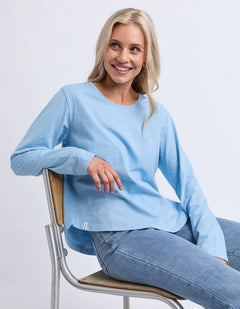 Everyday Long Sleeve Tee - Light Blue