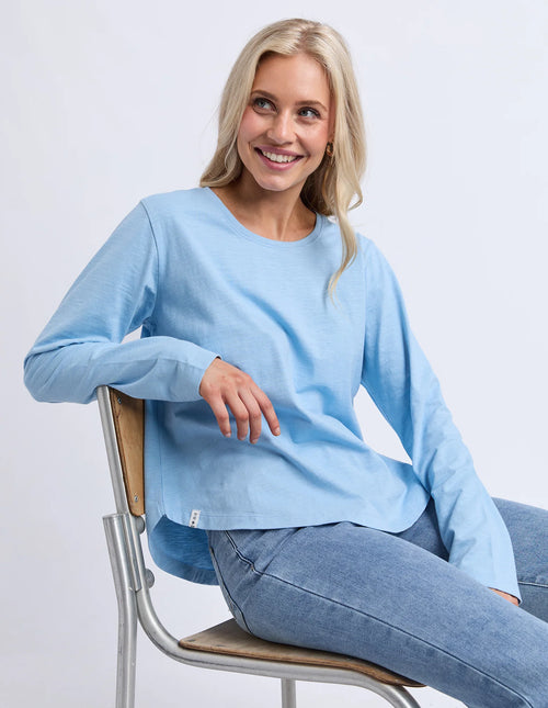 Everyday Long Sleeve Tee - Light Blue