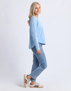 Everyday Long Sleeve Tee - Light Blue
