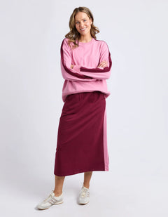 Sloane Fleece Crew - Pink