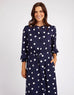 Dottie Dress - Navy white spot