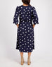 Dottie Dress - Navy white spot