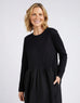 Parker Long Sleeve Dress - Black