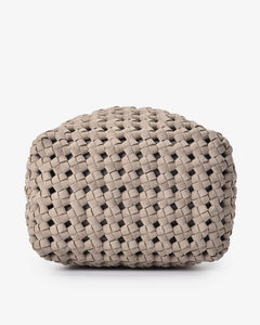 Box Weave Bucket Bag - Fawn
