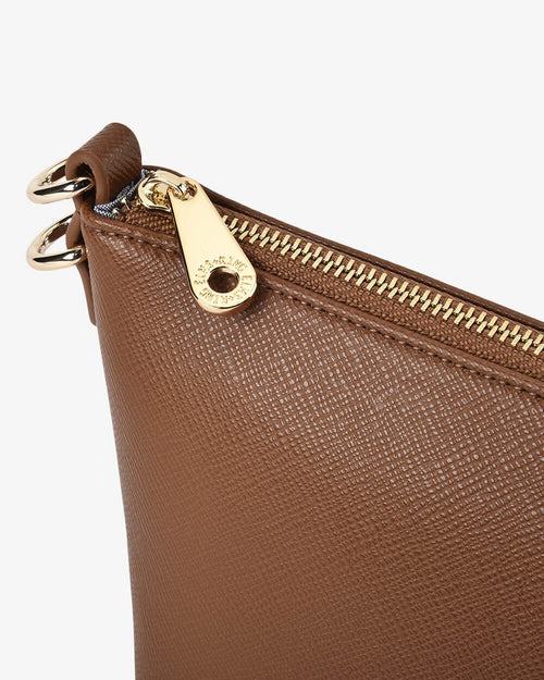 Leyton Crossbody - Tan Saffiano