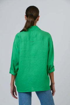 Boyfriend Linen Shirt - Pomme