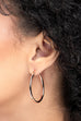Erika Hoop Earrings - Silver