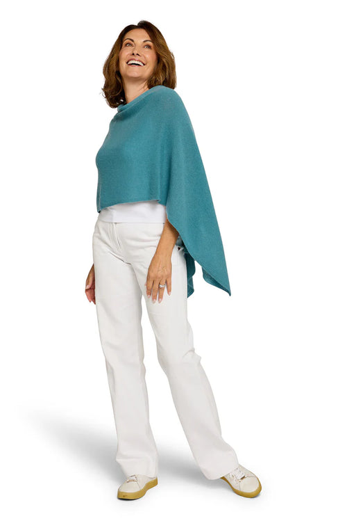 Cashmere Topper - Retro Blue
