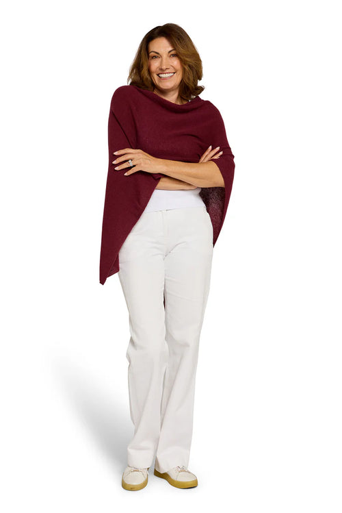 Cashmere Topper - Sangria