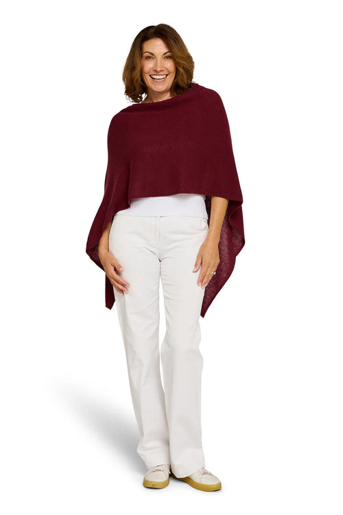 Cashmere Topper - Sangria