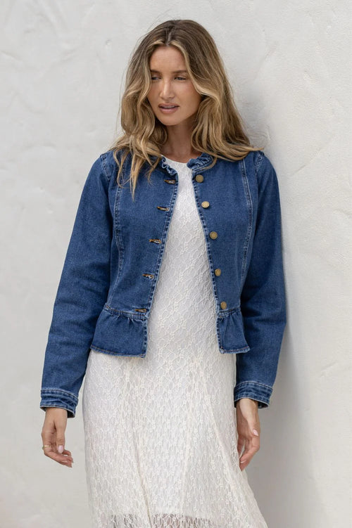 Frill Denim Jacket