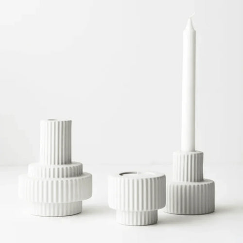 Annix Candle Holder - White