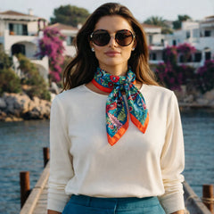 Silk Scarf - Forgotten Temple