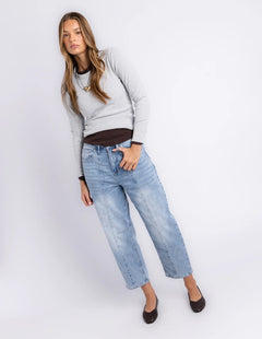 Ambrose Barrel Jean - Light Blue