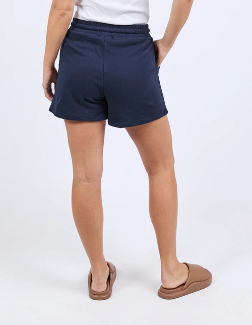 Simplified Confetti Shorts - Navy