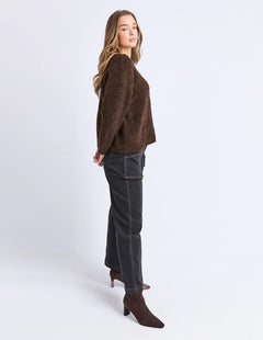 Flint Knit Crew - Coffee