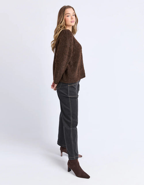 Flint Knit Crew - Coffee