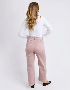 Sarah Wide Leg Jean - Woodrose