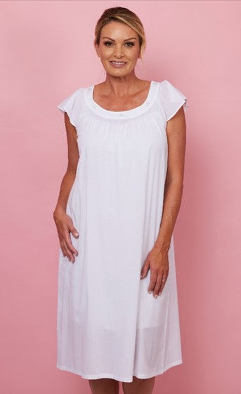 Cap Sleeve Nightie - Cambric