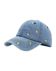 Denim Cap - Lemon Delicious (Mid Wash)