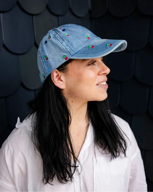 Denim Cap - Cherry on Top