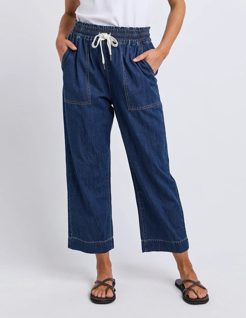 Greta Slim Leg Pant - Denim
