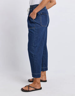 Greta Slim Leg Pant - Denim